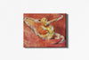 Toile Peinture Acrylique au couteau, Danseuse Majestueuse flottant dans les airs, Danseuse - "Grâce" Tableau - par Kader KLOUCHI Artiste Peintre Sculpteur