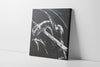 Toile Peinture Acrylique au couteau, Saut en Hauteur, High Jump Tableau - par Kader KLOUCHI Artiste Peintre Sculpteur