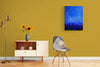 Universe in Motion Series Canvas - Deep and Bright Blue for this energetic acrylic painting - Living room - by Kader KLOUCHI Painter Sculptor - L'Art de Vaincre