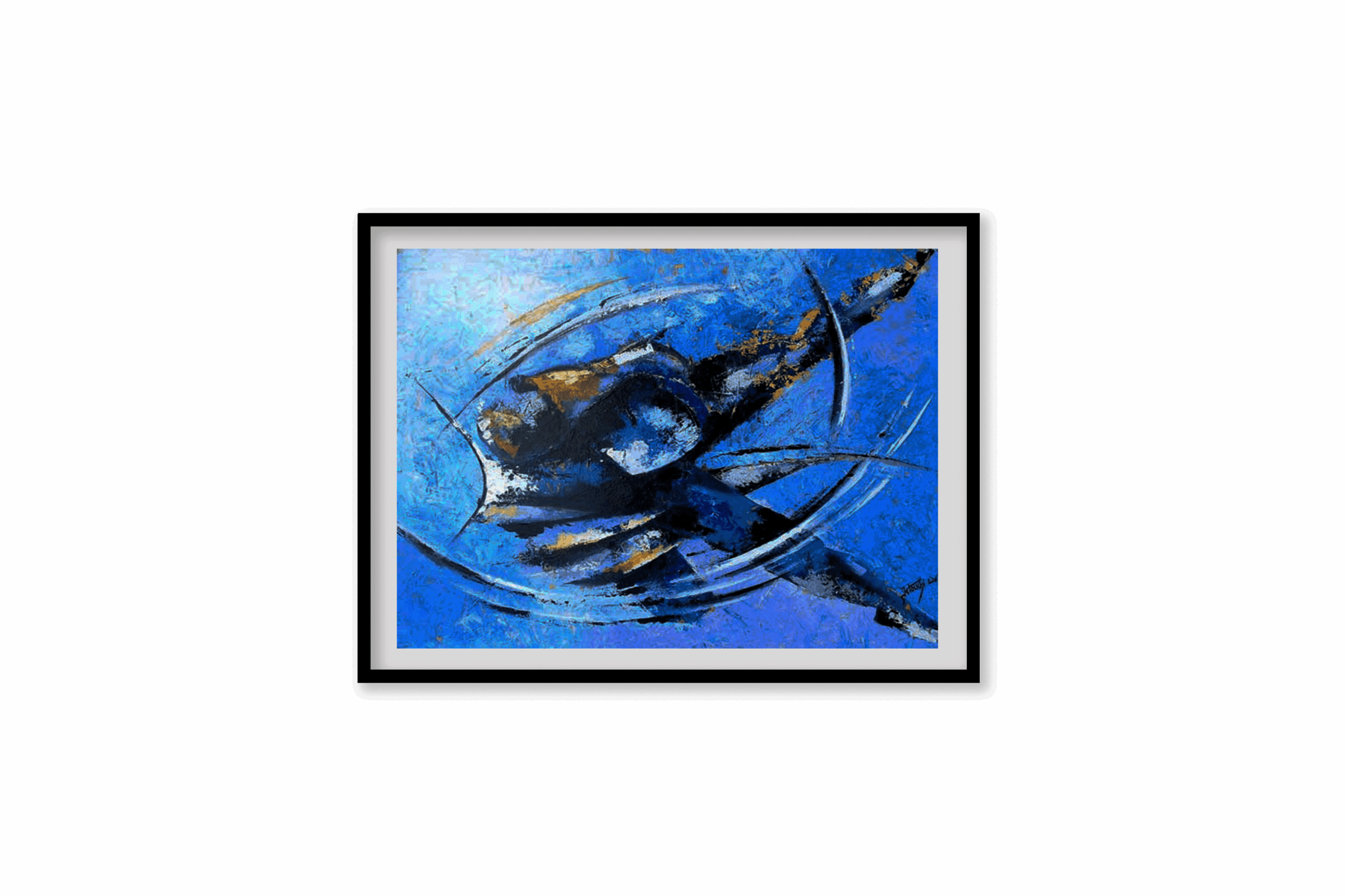 Toile Peinture Acrylique au couteau, Judokas au combat, Judo - par Kader KLOUCHI Artiste Peintre Sculpteur
