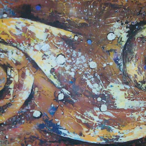 Toile Peinture Acrylique au couteau, Volute - par Kader KLOUCHI Artiste Peintre Sculpteur